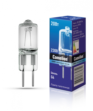 Галогенная лампа G4 20W JD Camelion JD 20W G4 (10405) 