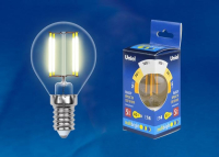 Филаментная лампа E14 5W 3000К (теплый) Multibright Uniel LED-G45-5W-WW-E14-CL-MB GLM10TR (UL-00002369)