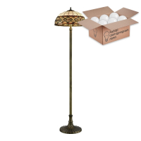 Торшер с лампочками Velante Тиффани 859-805-02+Lamps