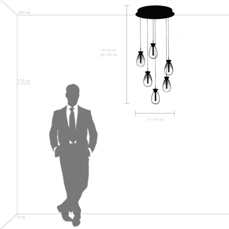 Люстра подвесная Colore Lightstar 805169 