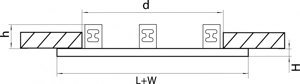 Рамка на 3 светильника Lightstar Domino 214637 