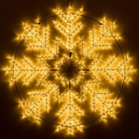 Светодиодная фигура Снежинка теплый свет Ardecoled ARD-Snowflake-M8-950x950-540Led Warm (34255)