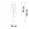 Подвесная люстра Vitaluce V2732/3S 