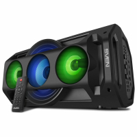 Колонка портативная SVEN PS-680, 2.0, 65 Вт, Bluetooth, FM, USB, microSD, черный, SV-020187 (263167)
