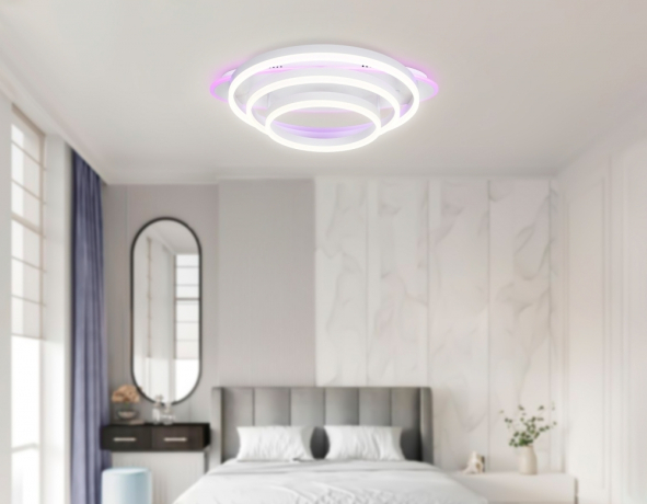 Потолочный светодиодный светильник с пультом Ambrella light ACRYLICA FA8522 