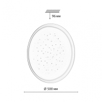 7774/ELN PALE SN 110 Светильник пластик/белый "зв. небо" LED 76Вт 3000/4000/6000К D500 IP43 CCT JOLLY SONEX