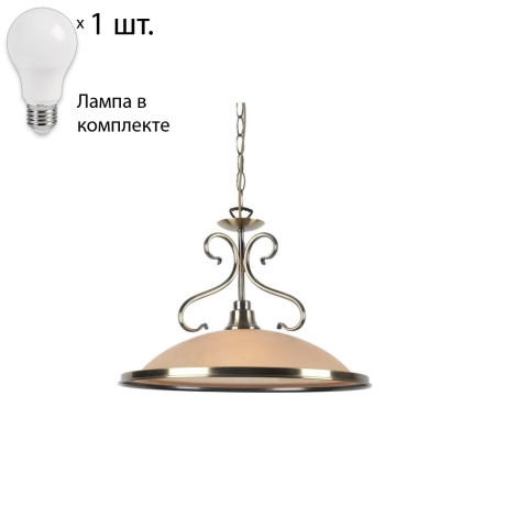 Светильник с лампочкой Arte Lamp Safari A6905SP-1AB+Lamps 