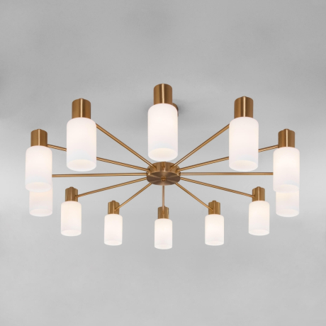 Потолочная люстра Eurosvet Vegga 70160/12 латунь (a057111) 