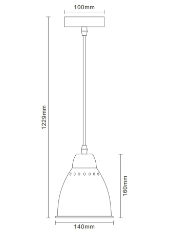 Нарушена упаковка.  <189869>  Светильник подвесной Camelion 13084 PL-430S-1  С59