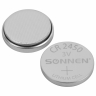 Нарушена упаковка!  <653226> Батарейка литиевая CR2450 1 шт. "таблетка, дисковая, кнопочная", SONNEN Lithium, в блистере, 455601 (455601)