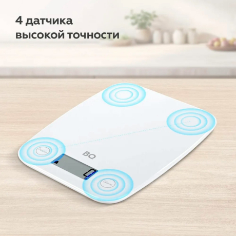 Нарушена упаковка!  <797439> Весы кухонные BQ (БИ-КЬЮ) KS1006, электронный дисплей, максимальный вес 5 кг, тарокомпенсация, пластик, 86191523 (457485)