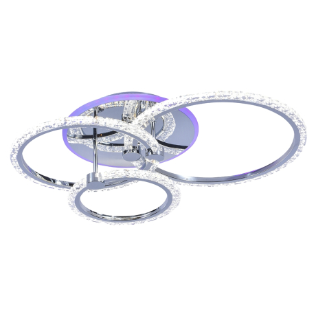 Светодиодная диммируемая люстра с ПДУ Profit Light 8027/3 CHR 