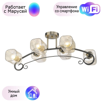 Потолочная люстра Velante с поддержкой Маруся 212-507-06-М