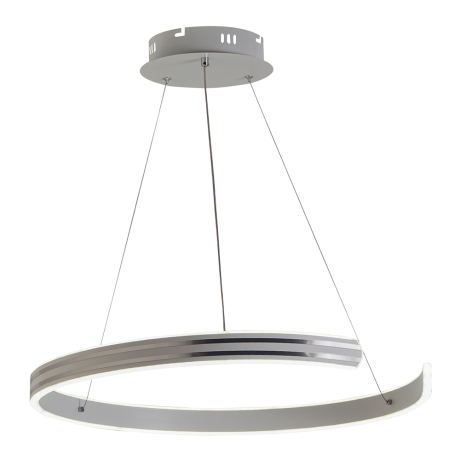 Подвесная диммируемая люстра с пультом ДУ Profit Light 6039/1 WHT+CHR 120W 