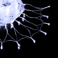 1.5*1,5м. Электрогирлянда ''Сеть'' с контроллером (холодный) 176LED IP20 Vegas 55075