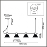 Подвесной светильник с лампочками LUMION 6595/4A+Lamps 