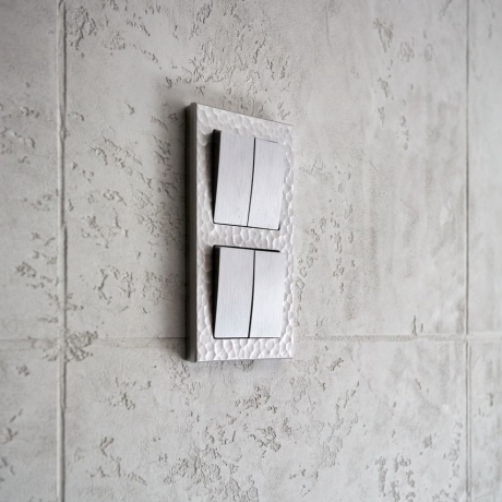 Рамка на 2 поста (серебряный) Hammer Werkel W0022406