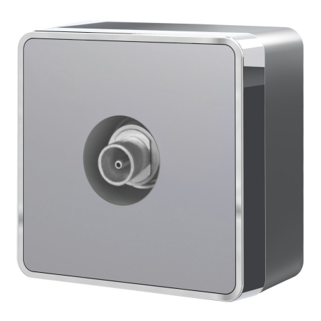 ТВ-розетка оконечная (серебряный) Gallant Werkel W5083006 (a052778)