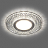 Светильник встраиваемый с LED подсветкой Feron CD943 потолочный MR16 G5.3 прозрачный, хром 32991 