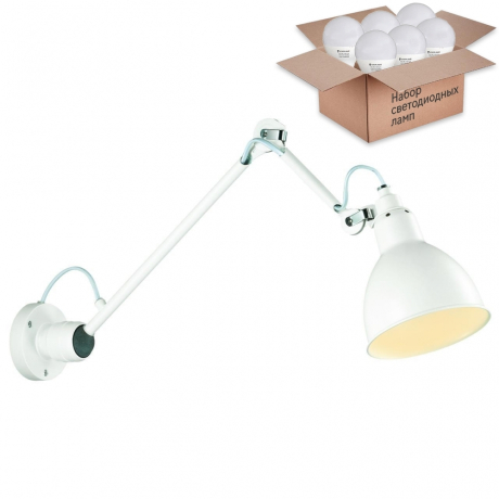 Спот с лампочкой Odeon Light Arta 4126/1WD+Lamps E14 P45 