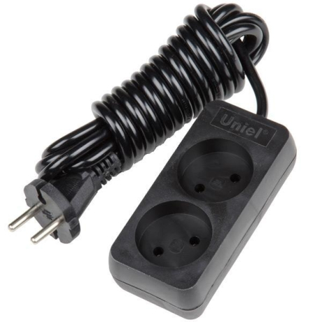 S-CD2-3 Удлинитель 2гн х 3м б/з Uniel Standard (UL-00003603)