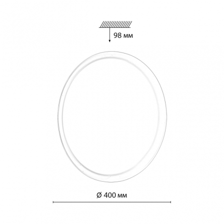 7776/DLN PALE SN 110 Светильник пластик/белый LED 48Вт 3000/4000/6000К D400 IP43 CCT JOLLY SONEX 