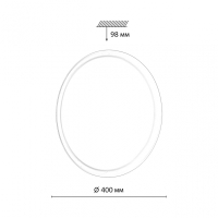 7776/DLN PALE SN 110 Светильник пластик/белый LED 48Вт 3000/4000/6000К D400 IP43 CCT JOLLY SONEX