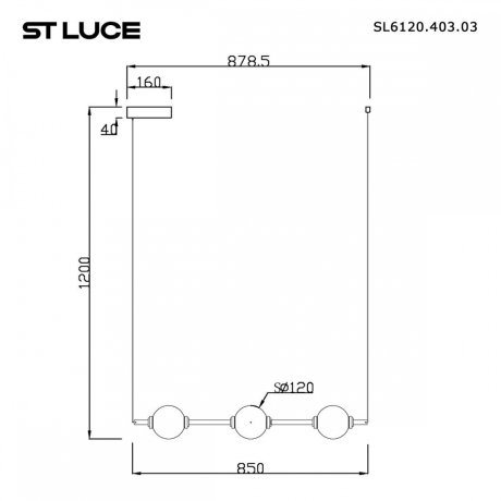 Подвесной светильник ST-Luce Peek SL6120.403.03 