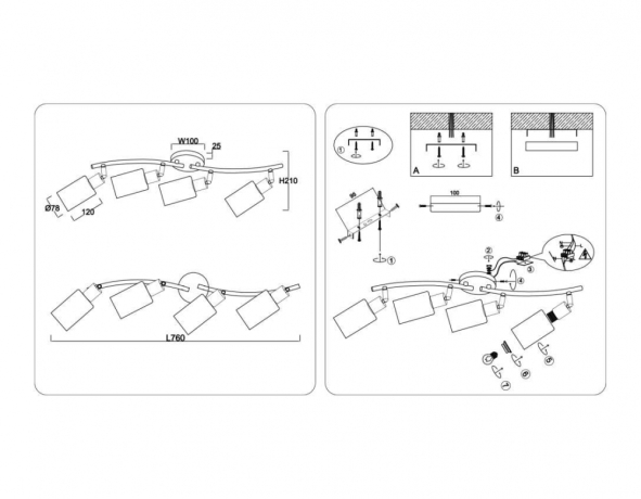 Спот Ambrella Light TR TR8723 