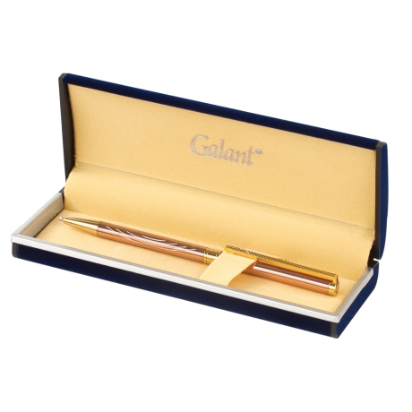 Нарушена упаковка!  <269272> Ручка подарочная шариковая GALANT "ASTRON GOLD", корпус розовое золото, детали золотистые, узел 0,7 мм, синяя, 143526 (143526)
