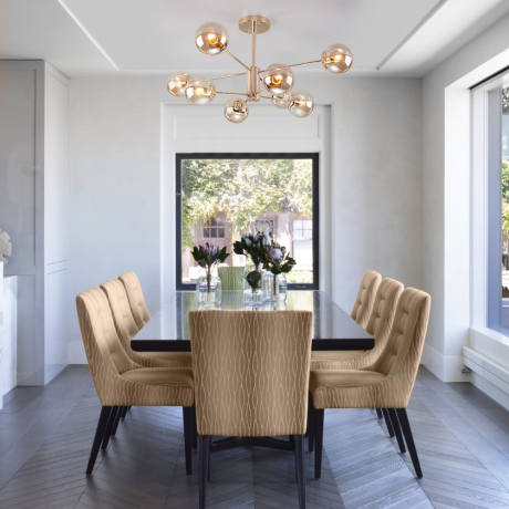 Люстра на штанге Eurosvet Ascot 30166/8 золото a047253 