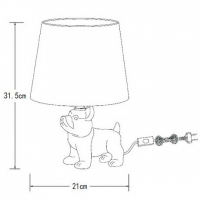 Настольная лампа с собачкой Lucide Extravaganza Sir Winston 13533/81/30