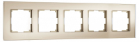 Рамка на 5 постов Werkel Senso шампань soft-touch W0053111