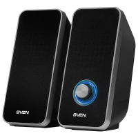 Колонки компьютерные SVEN 325, 2.0, 2х3 Вт, пластик, черные, SV-014643 (512937)