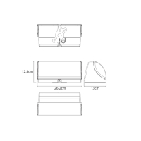 Уличный настенный светильник Arte Lamp Ferro A2920AL-1BK