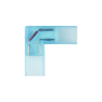 Нарушена упаковка.  <185205> 5шт. Соединитель контактный L-образный для светодиодных лент 3528, 220V Uniel  (10821) UTC-K-22/A67-NNN CLEAR 005 POLYBAG