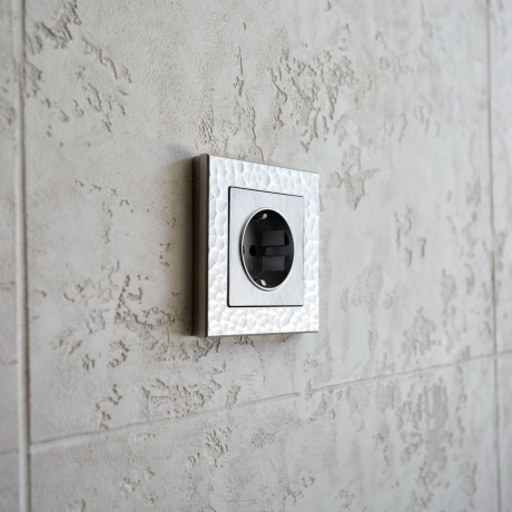 Рамка на 1 пост (серебряный) Hammer Werkel W0012406