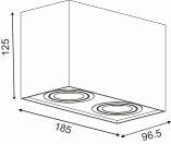 22953/02/31 Накладной светильник Lucide Tube 