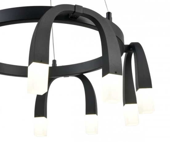 Люстра светодиодная подвесная Vele Luce Negro VL7102P10 