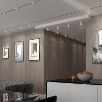 Однофазный светильник для шинопровода со светодиодной лампочкой GU10, комплект от Lustrof. №299985-647202