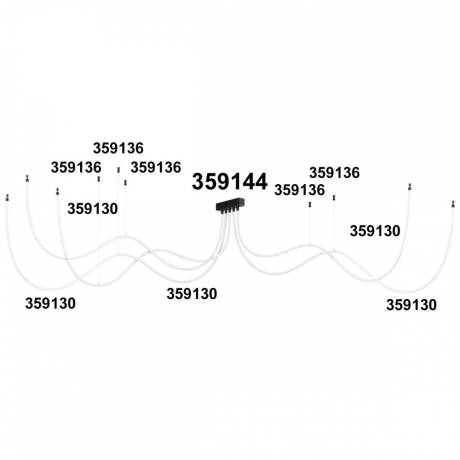 База для гибкого неона Novotech Konst Ramo для накладного монтажа 359144 