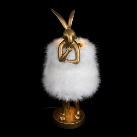 Настольная лампа декоративная Loft it Lapine 10315/A White fluff 