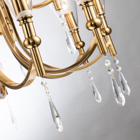 Подвесная люстра с лампочками Favourite Lyra 2968-15P+Lamps E14 Свеча 