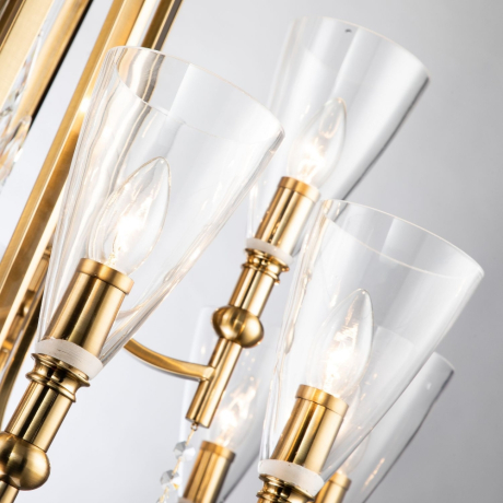 Подвесная люстра с лампочками Favourite Lyra 2968-15P+Lamps E14 Свеча 