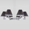 Подвесная люстра Eurosvet Peony 60136/6 хром/графит 