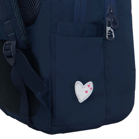 Нарушена упаковка! <796755> Рюкзак GRIZZLY школьный, анатомическая спинка, 2 отделения, для девочек, "VELVET BOW", 39х26х17 см, RG-566-5/2 (274201)