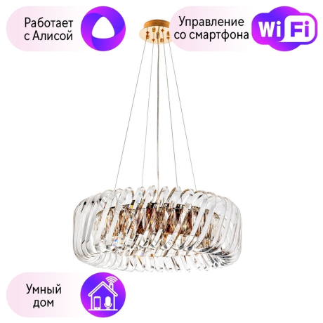 Подвесная люстра Divinare Megan с поддержкой Алиса 7568/18 LM-9-A 