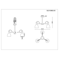 Люстра на штанге Balcamo Evoluce SLE103802-03