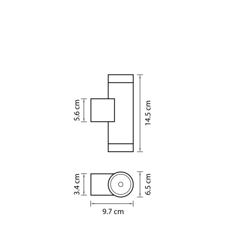 351607 Уличный настенный светильник Lightstar Paro