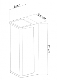 Уличный настенный светильник Arte lamp Lancia A6419AL-1BK